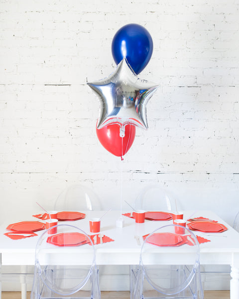 Balloon Bundles, Red & Blue Bouquets 2024 Yard Cards (M322FS)