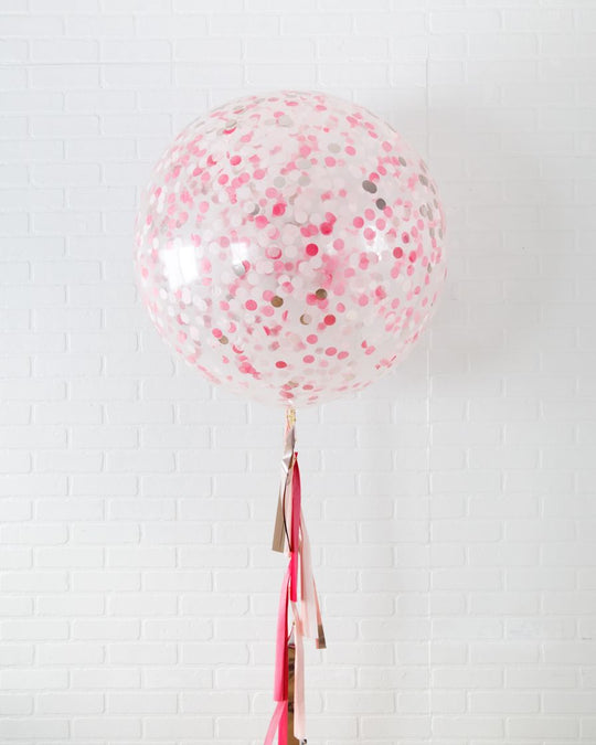 Life In Plastic - Confetti Giant Balloon with Tassel