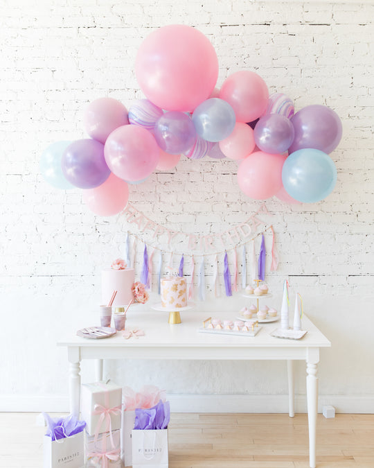 Unicorn Theme - Floating Arch, Garland & Bunting Set