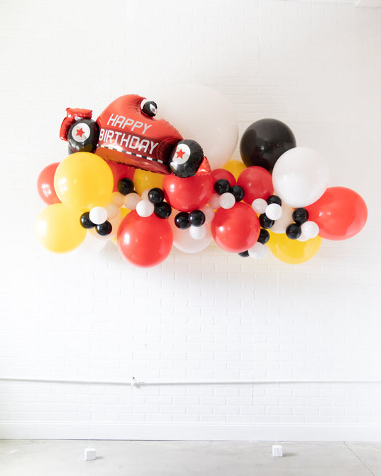 Racecar - Floating Balloon Arch with Foil - 5FT