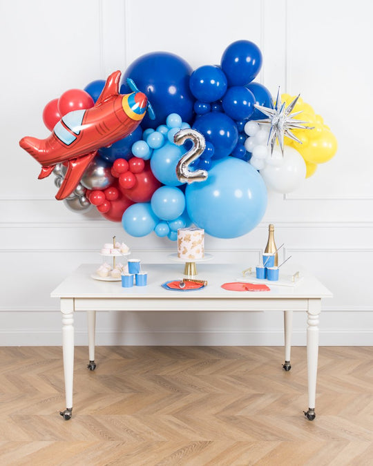 Airplane Theme - Backdrop Install Piece with Foils - 6ft