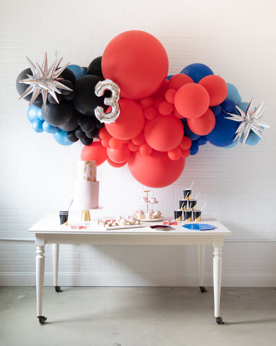 Web Slinger - Number Balloon Backdrop Install Piece