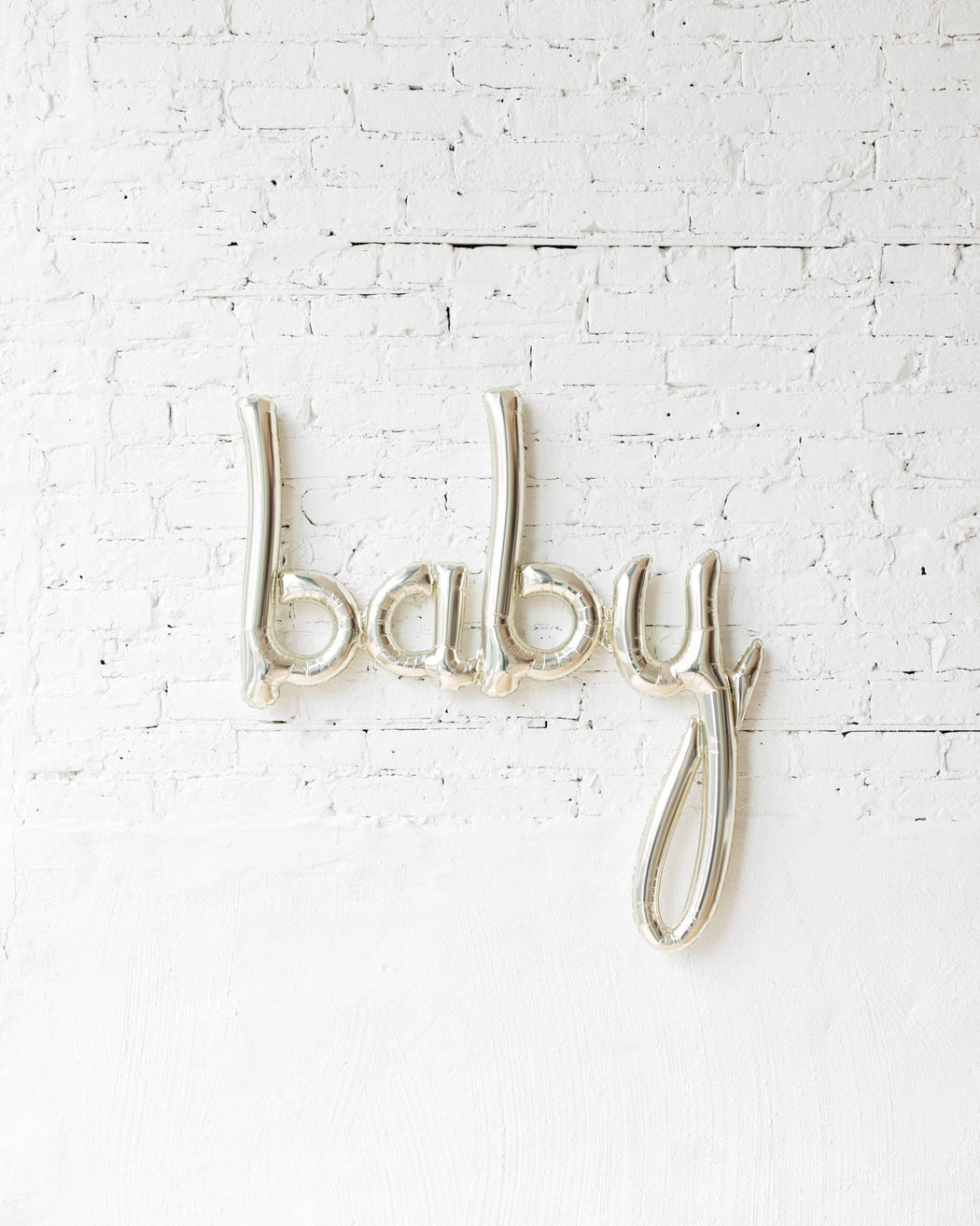 Baby Script Gold Balloon 