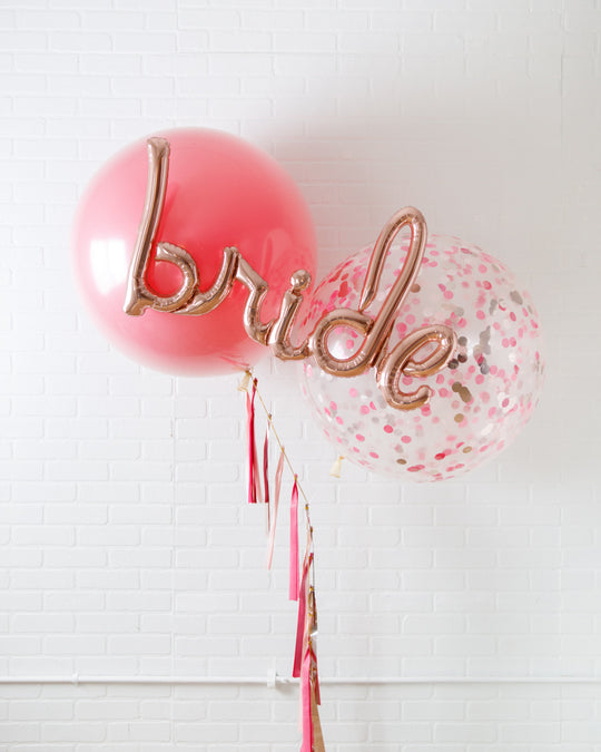 Life in Plastic - Giant Bouquet with Bride Script & Tassel