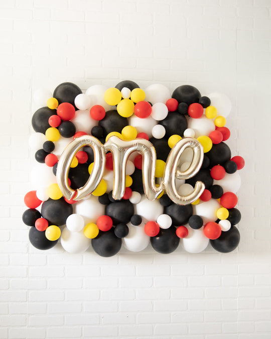 Racecar - ONE Script Balloon Backdrop Board - 30inx40in