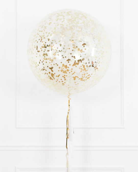 Baptism/Communion - Confetti Giant Balloon with Tassel