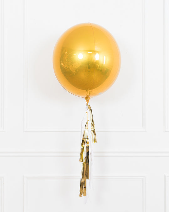 Baptism/Communion - 21in Orb Foil Balloon with Half-Tassel