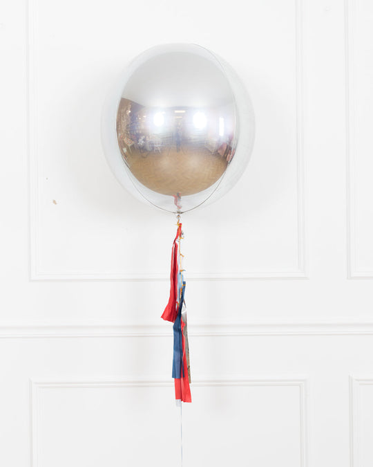 Baseball - 21in Orb Foil Balloon with Half-Tassel