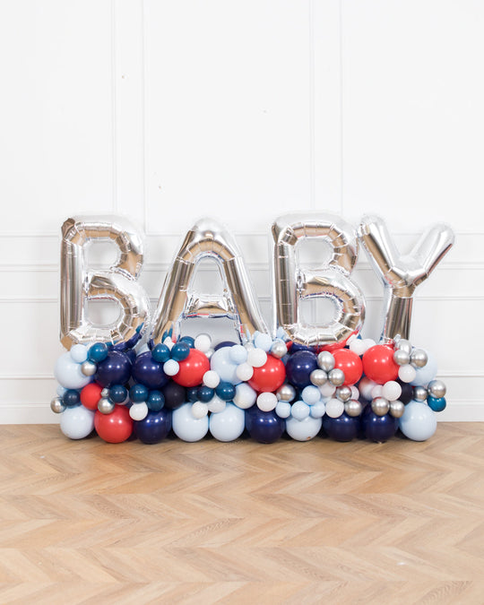 Baseball - BABY Balloon Pedestal - 4ft