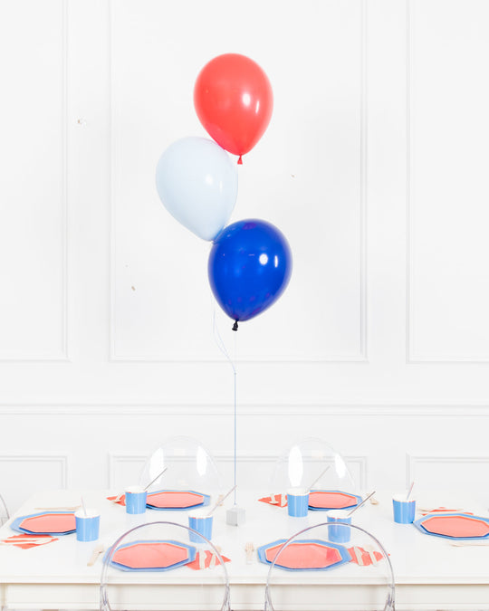 Baseball - 11in Balloon Centerpiece - bouquet of 3