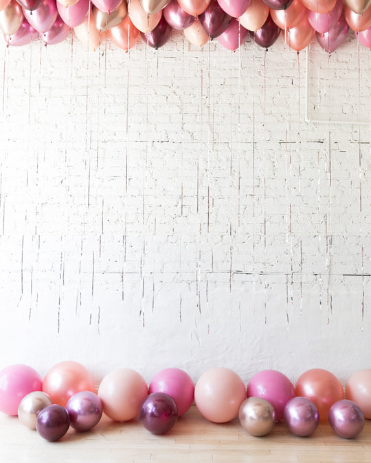 Berry Blush - Ceiling & Floor Balloon Set