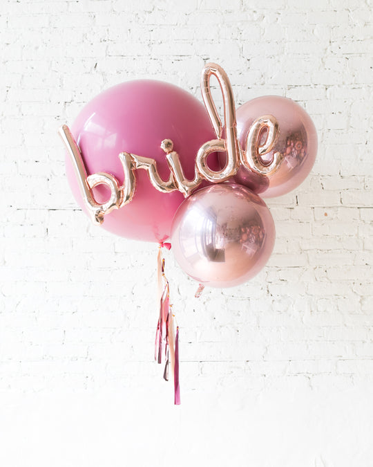 Berry Blush - Giant Bride Bouquet with Half-Tassel