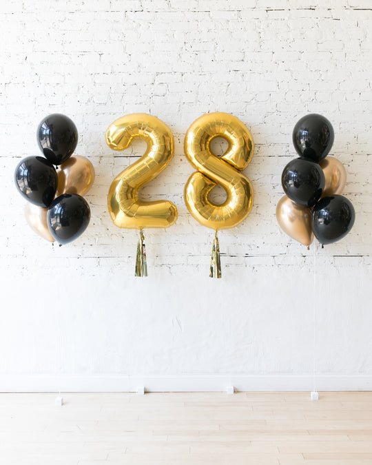Couture - Numbers & 11in Balloon Bouquets Set