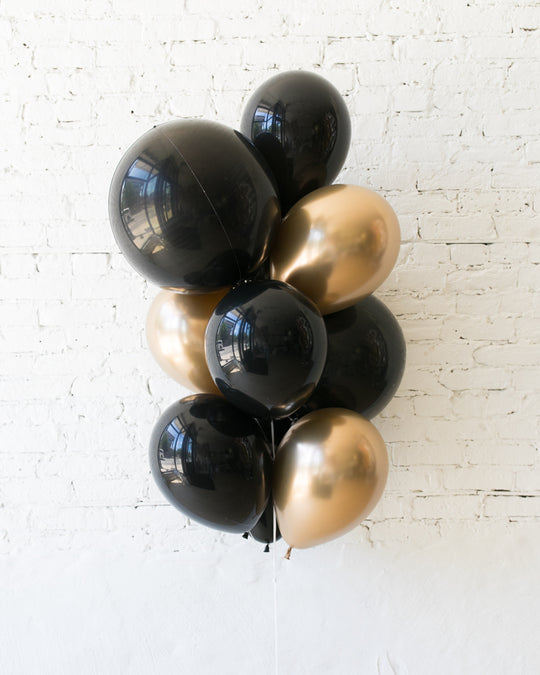 Couture - Orbs and 11in Balloons - bouquet of 10