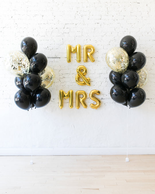 Couture - Letters & Confetti Balloon Bouquets Set
