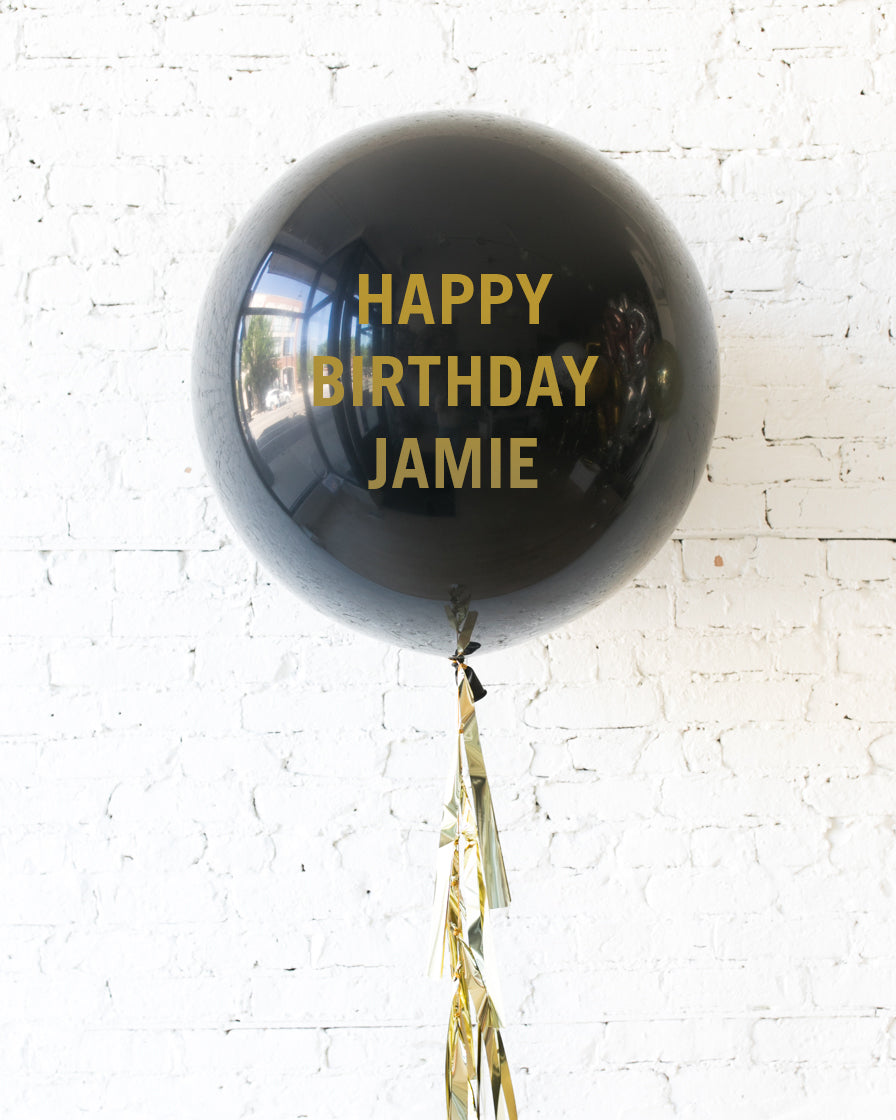 Couture - Personalized Happy Birthday Balloon with Tassel — Paris312