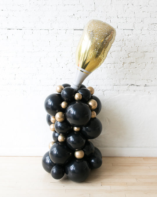 Couture - Champagne Bottle Balloon Column - 4ft