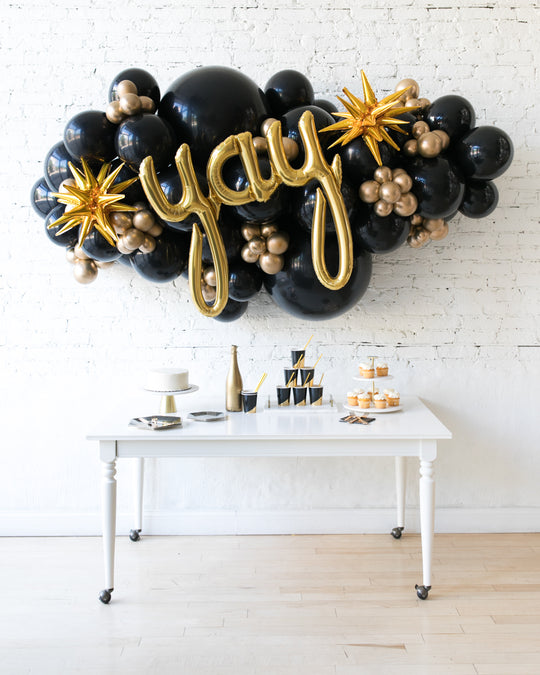 Couture - Yay Script Backdrop Balloon Garland Install Piece - 6ft