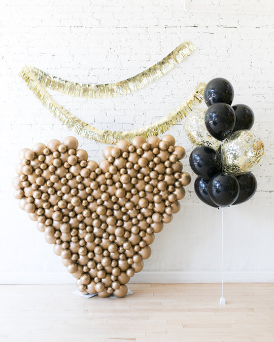 Couture - Freestanding Heart, Confetti Bouquet & Fringe Set