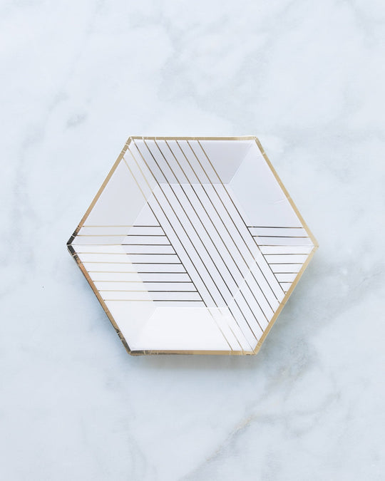 Harlow & Grey Blanc Dessert Plates - pack of 8