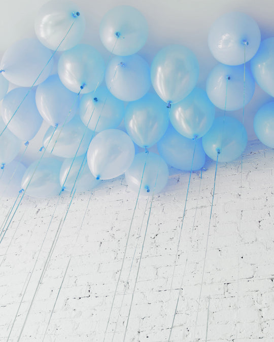 Light Blue Palette 11in Ceiling Balloons - set of 25
