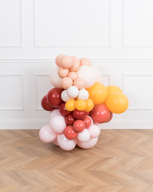 Boho Rainbow -  Organic Balloon Cluster - 3ft