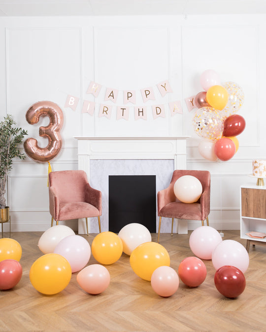 Boho Rainbow Party - The Happy Birthday Decor Set