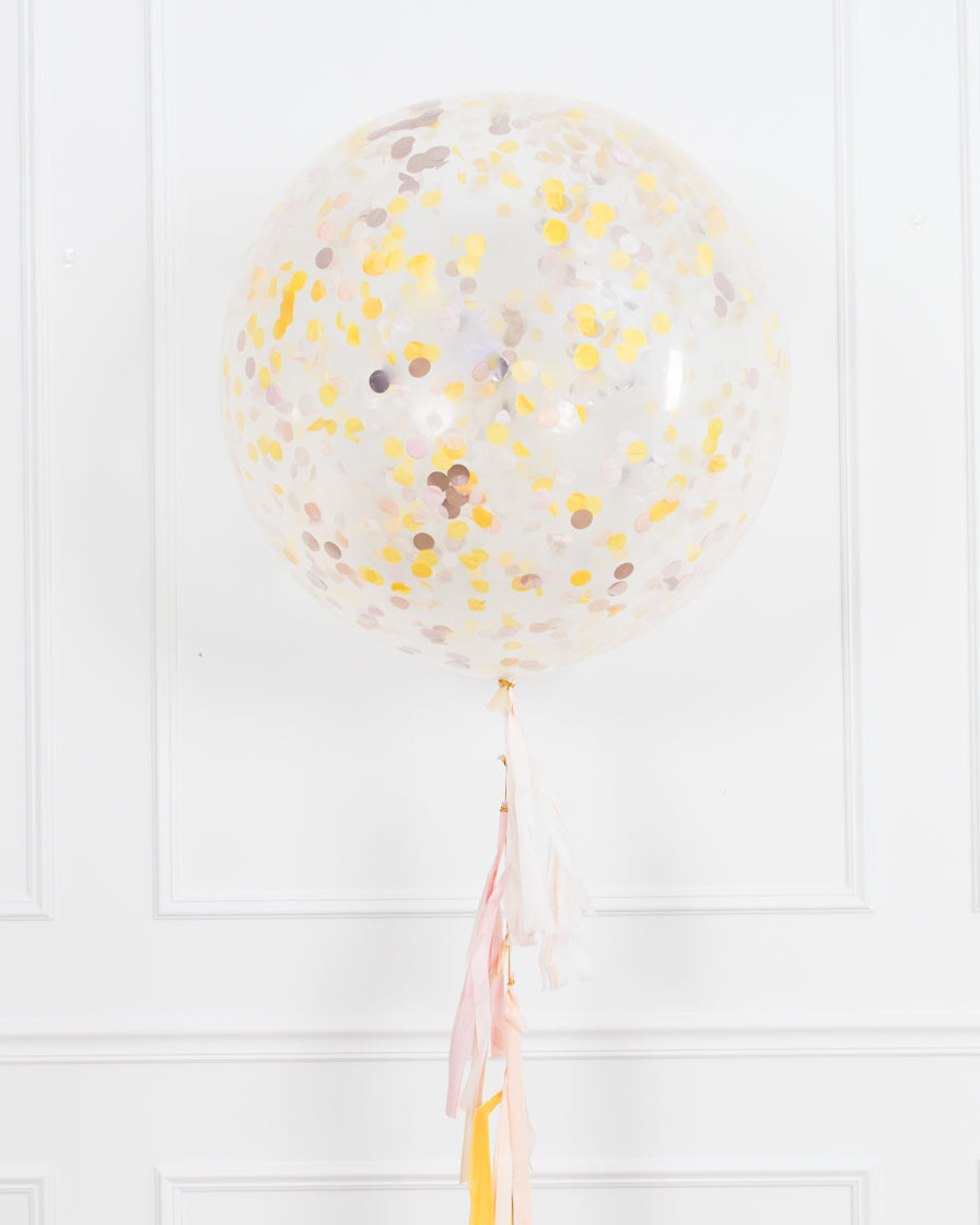 bohemian-birthday-balloon-coral-pink-giant-confetti-foil-party