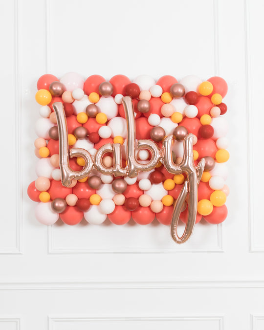 Boho Rainbow -  BABY Balloon Backdrop Board - 30inx40in