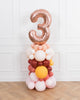 bohemian-birthday-balloon-coral-pink-number-column-party