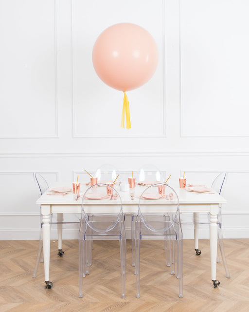 bohemian-birthday-balloon-coral-pink-centerpiece-giant-party
