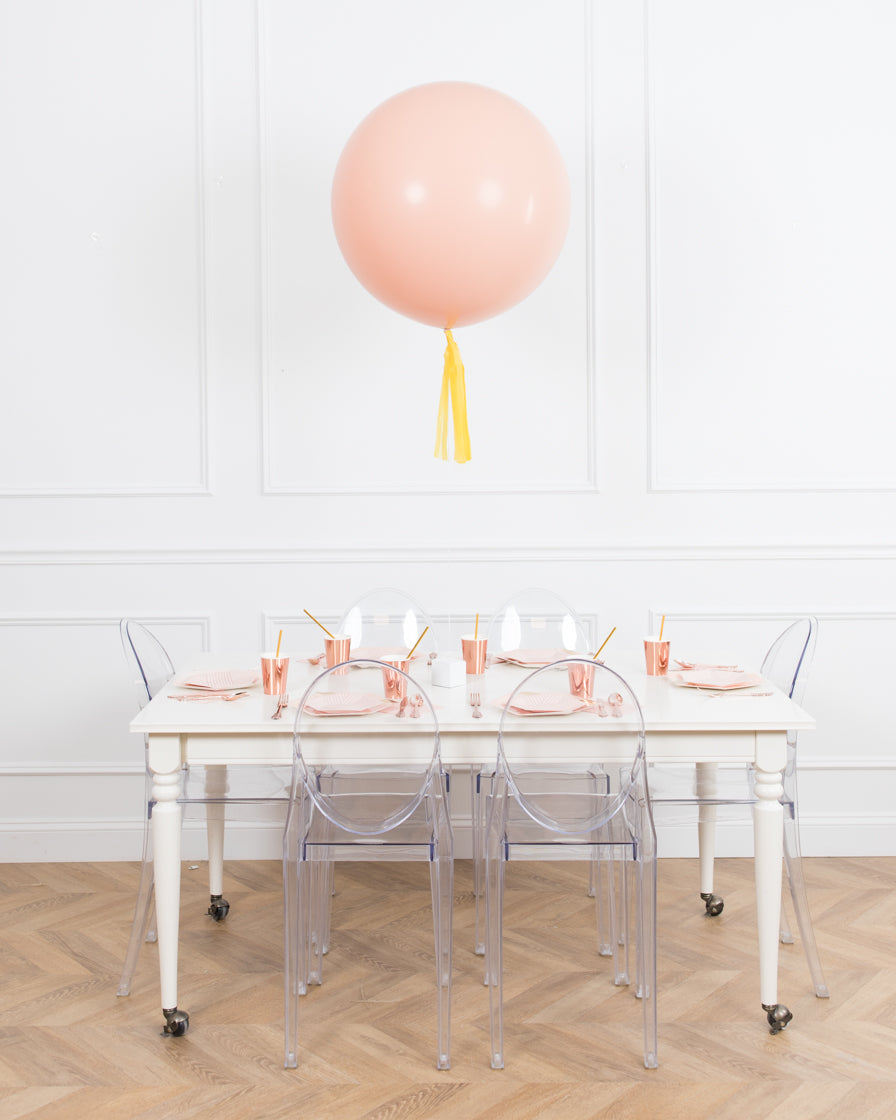 bohemian-birthday-balloon-coral-pink-centerpiece-giant-party