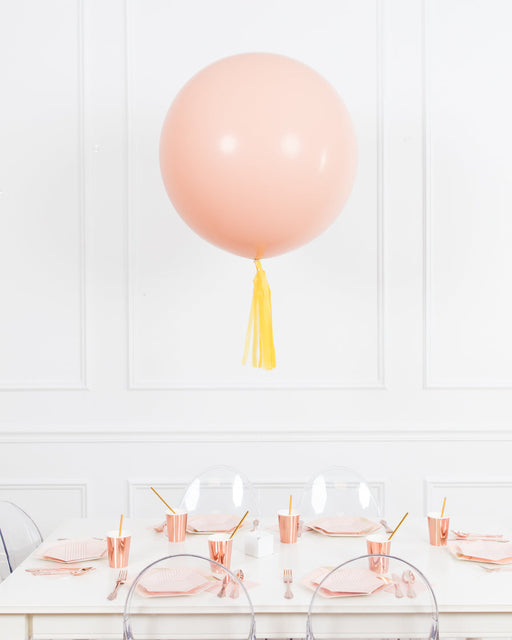 bohemian-birthday-balloon-coral-pink-centerpiece-giant-party