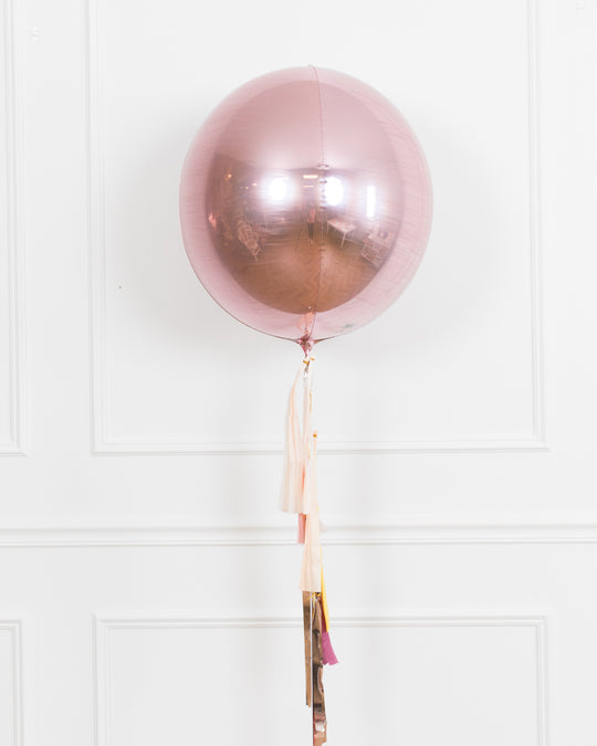 Boho Rainbow -  21in Orb Foil Balloon with Half-Tassel