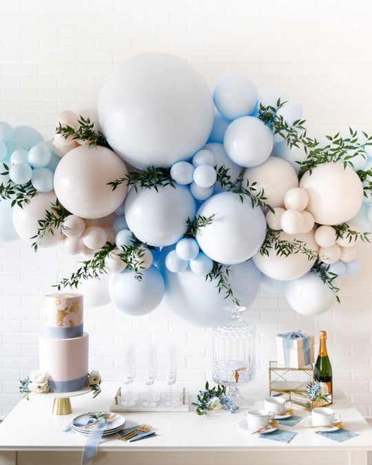 Château - Balloon Backdrop Install Piece with Greenery