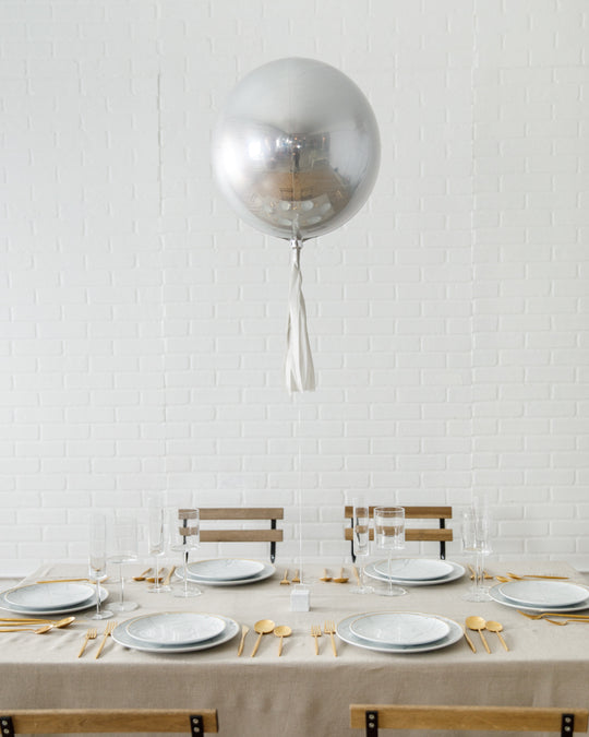Haussmann - 16in Orb Foil Balloon with Skirt Centerpiece