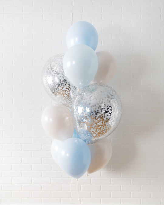 Provence - Confetti and 11in Balloons - bouquet of 10