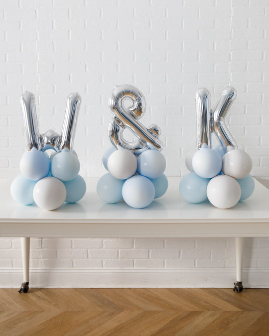 Provence - Personalized Tabletop Foil Letters on Balloon Base - 1.5ft