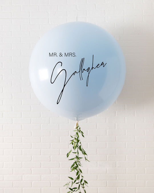 Provence - Personalized Giant Balloon with Greenery Tassel