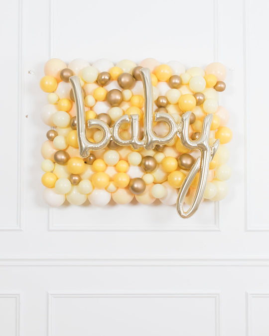 Bee Theme - BABY Balloon Backdrop Board - 30inx40in