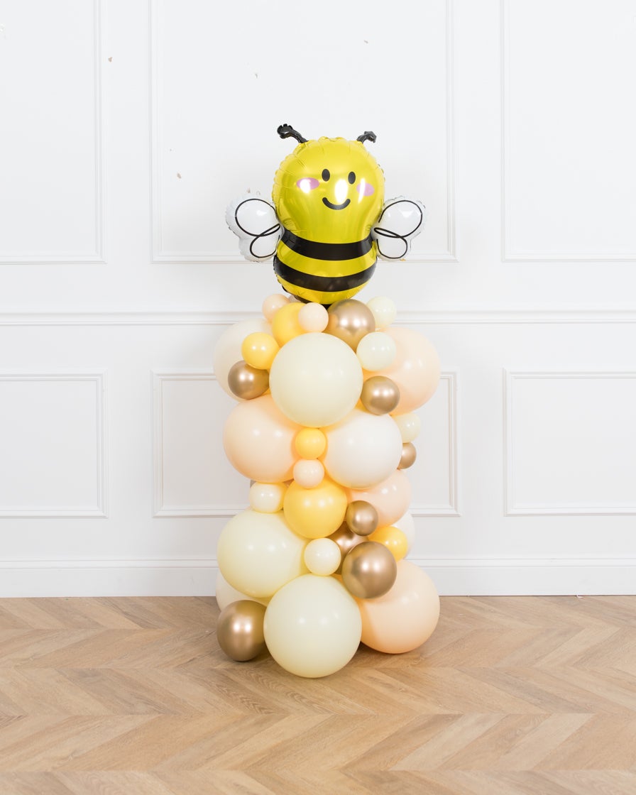paris312-chicago-bee-theme-balloon-yellow-gold-column-party-4ft