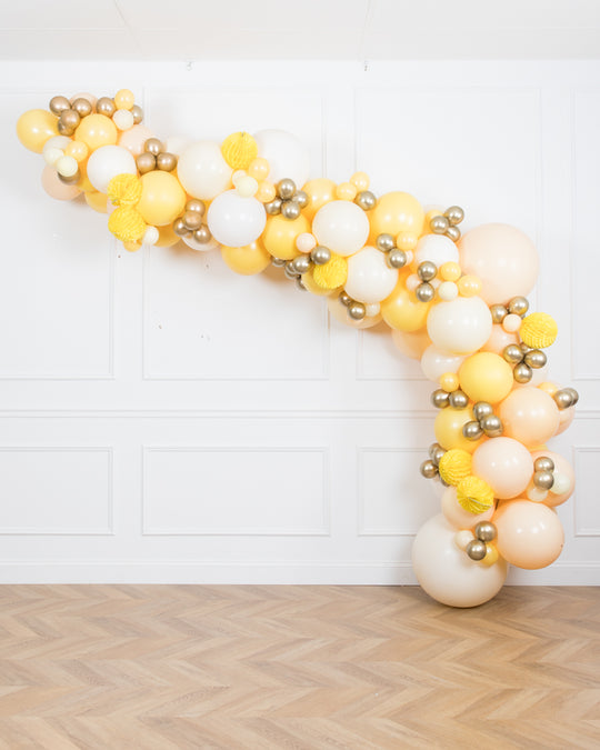 Bee Theme  - Balloon Garland Install Piece with Accent - 12ft