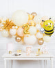 paris312-chicago-bee-theme-balloon-number-yellow-gold-backdrop-install-piece-garland