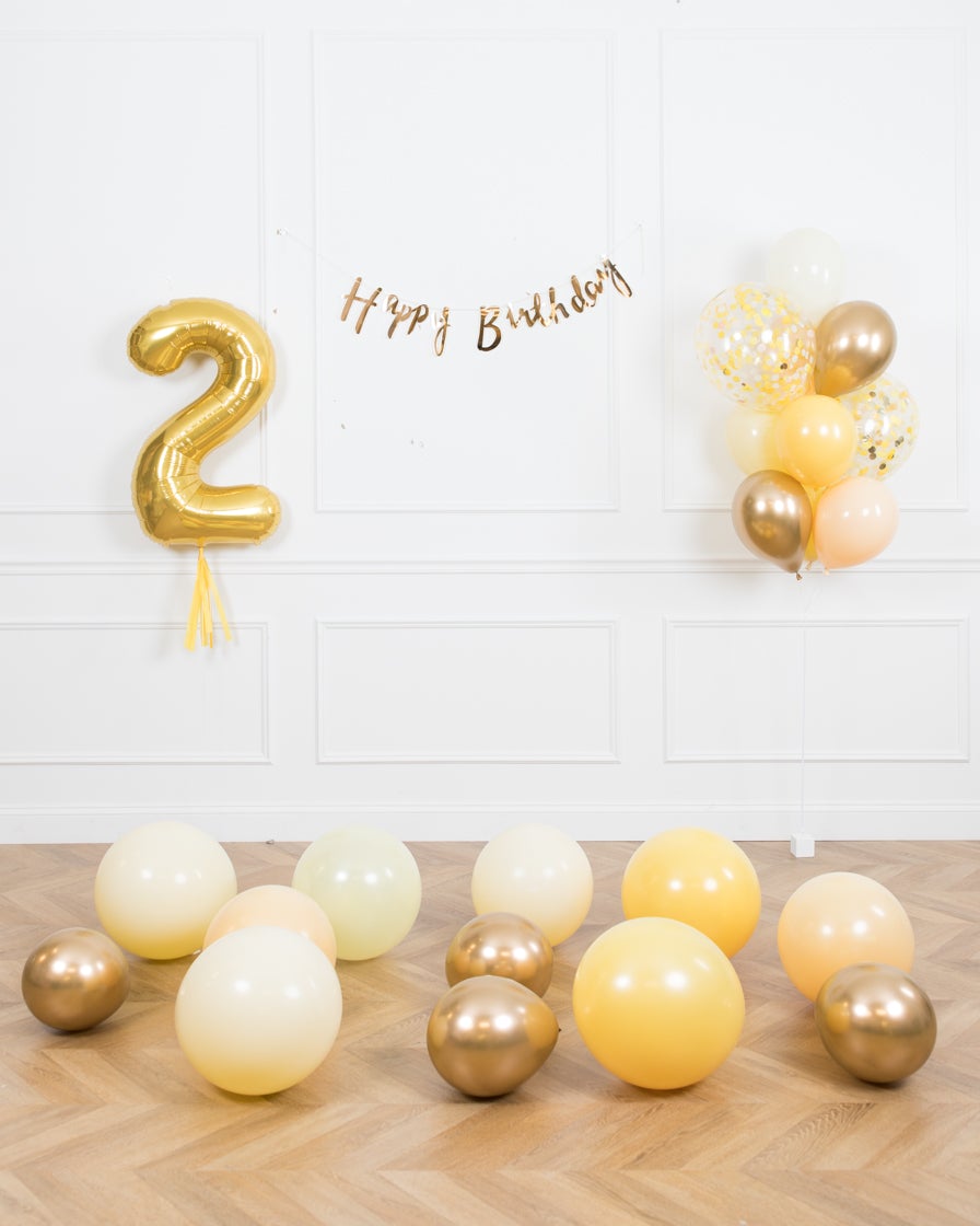 Happy Birthday Balloons | Happy Birthday Balloon Set | Birthday Party Decor  | Party Decor | Gifts | Birthday Celebration | Gold Balloons