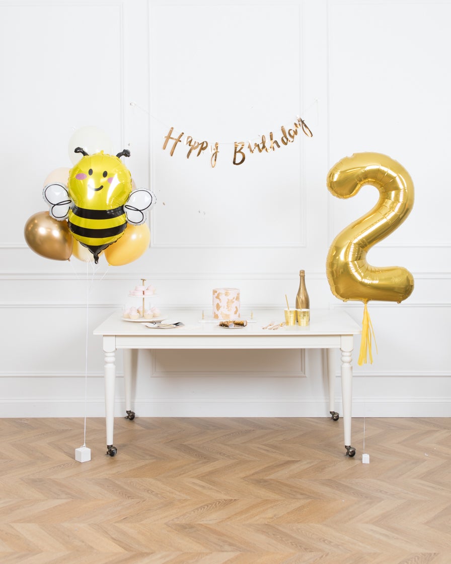 paris312-chicago-bee-theme-balloon-buttercup-gold-bouquet-foil-number-banner