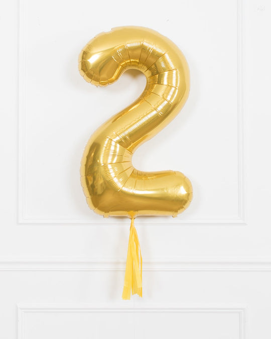 Bee Theme - 34in Gold Foil Number