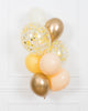 paris312-chicago-bee-theme-balloon-confetti-tassel-buttercup-yellow-gold-bouquet