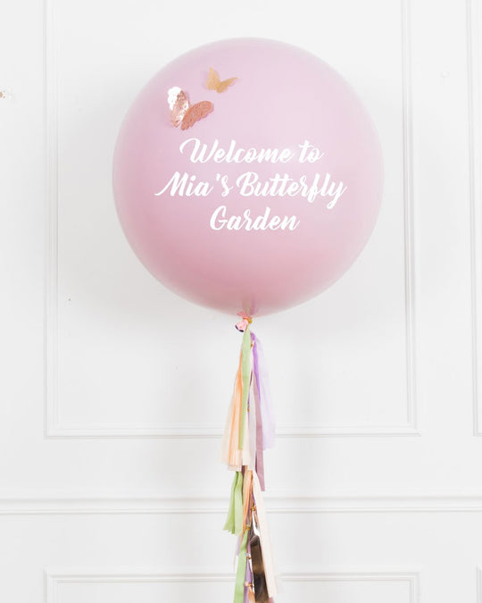 Butterfly Garden - Butterfly Garden Giant Balloon with Tassel