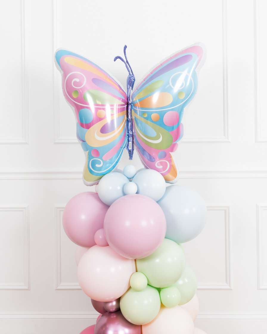 butterfly-foil-balloon-column