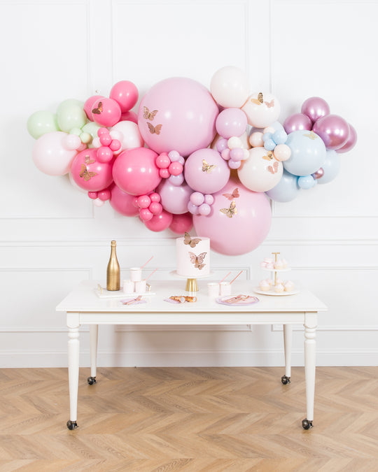 Butterfly Garden - Balloon Backdrop Install Piece with Butterflies